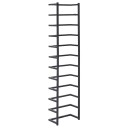 vidaXL Håndklestativ 24x12x96 cm svart stål
