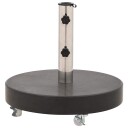 vidaXL Parasollfot granitt rund 30 kg svart