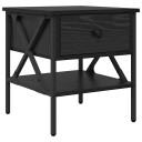  Nattbord Svart Eik 40x42x45 cm Konstruert Tre