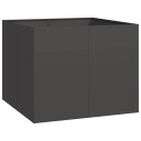 vidaXL Plantekasse svart 100x100x80 cm stål