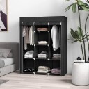 Stoffgarderobe 8 Etasjer Lys grå 125x43x162,5 cm