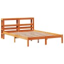  Sengeramme med hodegavl voksbrun 120x200 cm heltre furu 3305739