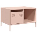  Salongbord rosa 68,5x50x43,5 cm kaldvalset stål 8721102930386