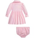 Ralph Lauren Baby Oxford Mesh Dress & Bloomer - Pink - 85-90