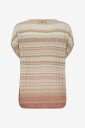 MOS MOSH Pulloverer mmShani Zig zag V neck Knit Natur