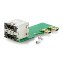 Dobbel HDMI adapter fra microHDMI for Raspberry Pi 4B og Pi 5
