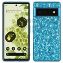 Google Pixel 8a Glitter Series Hybrid-deksel Blå