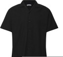 Jack & Jones Jjalfredo Slub Resort Shirt Ss   Black   L