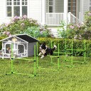 Northio Agility-Sett For Hunder Justerbart 4 Hekkløp Bærbar Veske