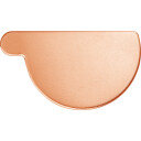 VMZINC endebunn 280 mm tykk for halv takrenner kobber copper