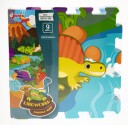 Puslematte med dinosaur motiv
