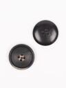 Drops Imitert Tre Knapp 23 mm 706 Svart Kull