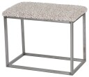 Skinnwille Palle Benk 60x35 cm Sand/Steel