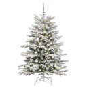  Kunstig sammensatt juletre Hvit 150 cm PE og PVC