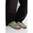 Birkenstock Arizona Big Buckle Leoi Pure Sage Hex   Green   40
