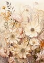 Warm Floral Garden Plakat / 50x70