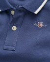 Gant Baby piqué rugger med kontrastdetaljer DUSTY NAVY 80