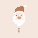 Ho Ho Ho Santa Plakat Plakat / 30x30cm