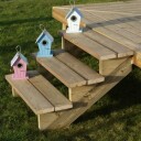 Terrassetrapp PLUS Trinndybde 25 cm B120 Høyde: 880 mm, 5-Trinn