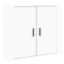vidaXL Skjenk hvit 80x33x70 cm konstruert tre