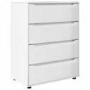  Oppbevaringsskap 2 pcs Høyglanset hvit 80 x 48 x 105 cm