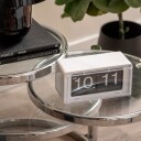 KARLSSON Wall/Table Clock Retro Boxed Flip White - White - H 10CM