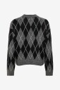 JDY   Genser Jdybianka L/S Argyle Pullover Knt N   Grå