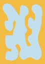 Fluid Blue Shapes Plakat / 40x50