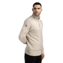 Tufte Wear Robin Low Half Zip Ullgenser Herre 176 Chateau Gray Melange L