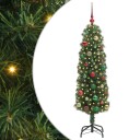  Kunstig juletre med 150 LED grønn 150 cm PVC og stål og plast