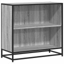 Bokhylle grå sonoma 80x35x76 cm konstruert tre