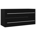 vidaXL Servantskap svart 100x38,5x48 cm sponplate