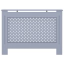 Radiatordeksel antrasitt 112x19x81,5 cm MDF