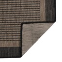vidaXL Utendørs flatvevd teppe 80x250 cm mørkebrun