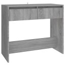 vidaXL Konsollbord grå sonoma eik 89x41x76,5 cm stål