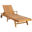  Solstol 1 person Brun Massivt Teaktre