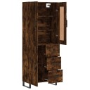  Highboard røkt eik 69,5x34x180 cm konstruert tre