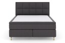 Select No 5 Komplett Sengepakke 180x200 Fast Lateks   Mørkegrå/Gullben