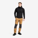Revolutionrace Evolution Light Stretch Fleece Hoodie Herre Black 4XL Herre Overdeler Fleece & midlayers