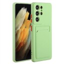 Samsung Galaxy S23 Ultra 5G TPU-deksel med Kortholder Grønn
