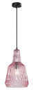 Lindby Belarion hengelampe  rosa  1lk  glass
