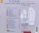 La Sfera Del Canto Dirk Snellings Greta De Reyghère Greta De Reyghere Jan Caals Marnix De Cat  De Profundis / Levavi Oculos Meos  CD