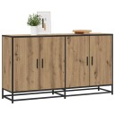 vidaXL Serviesskap Artisan eik 134 x 35 x 76 cm Konstruert tre