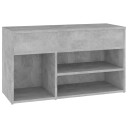 vidaXL Skobenk betonggr? 80x30x45 cm sponplater