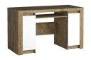 Skrivebord Domasco 130 cm med Oppbevaring 2 Skap   Tre/Hvit
