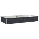 vidaXL Hevet Hagebed Antrasitt 160 x 80 x 24 cm kaldvalset stål