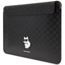 Karl Lagerfeld Saffiano Monogram Choupette 14" Laptopveske - Svart