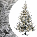 vidaXL Kunstig sammensatt juletre 120 cm 150 LED-lys Varmhvit