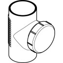 160 mm x 90° Rengjøringsrør Silent db20 Geberit