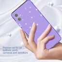 Samsung Galaxy A05 Stylish Glitter Series TPU-deksel Gjennomsiktig Lilla